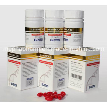 Isotretinoin Soft Capsules 10mg 100caps/Bottle/Box Isotretinoin Capsule